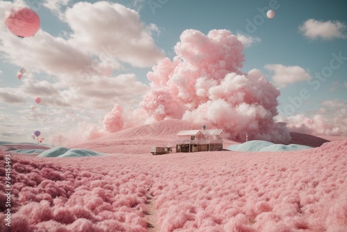 fantasy place of cotton candy land