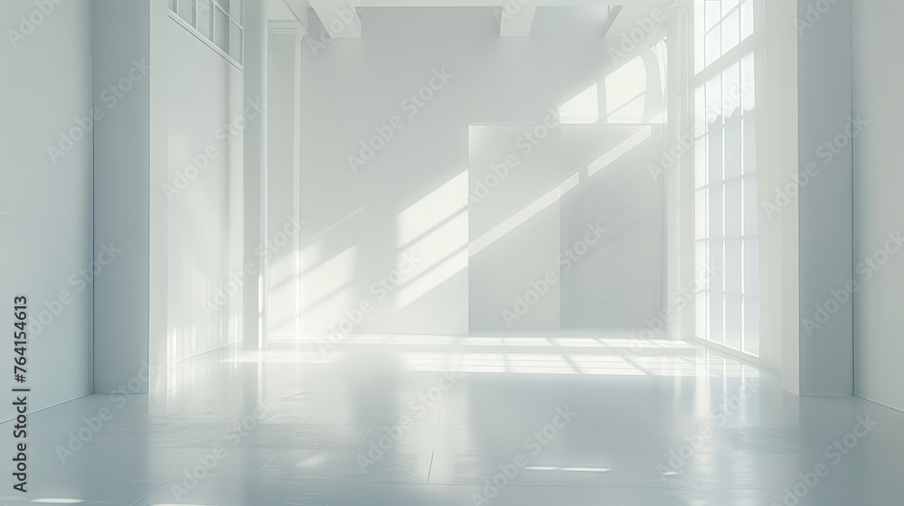 Obraz premium Interior of empty room background 3d render.