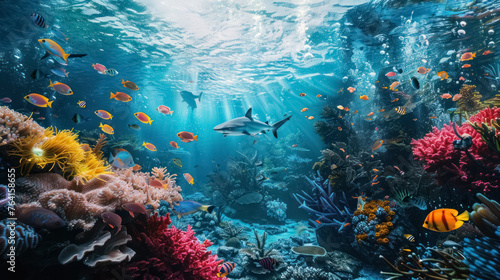 underwater paradise a vibrant colorful marine life