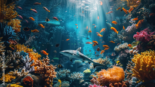 underwater paradise, a vibrant marine life © Belho Med