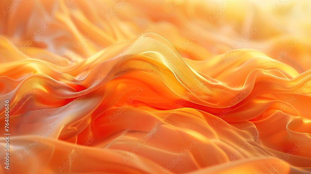 Warm orange hues flow in soft, fluid motion, creating an organic and captivating abstract texture Warm orange hues flow in soft, fluid motion, creating an organic and captivating abstract texture
