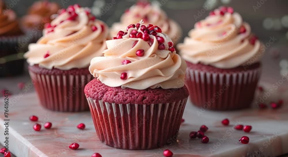 Red velvet cupcakes with cream cheese frosting Red velvet cupcakes with cream cheese frosting