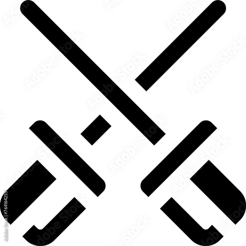 fencing logo design vector