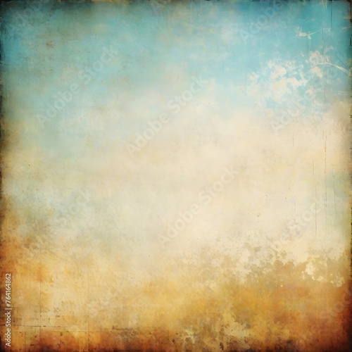 Grunge blue background with space for text or image. Old paper texture