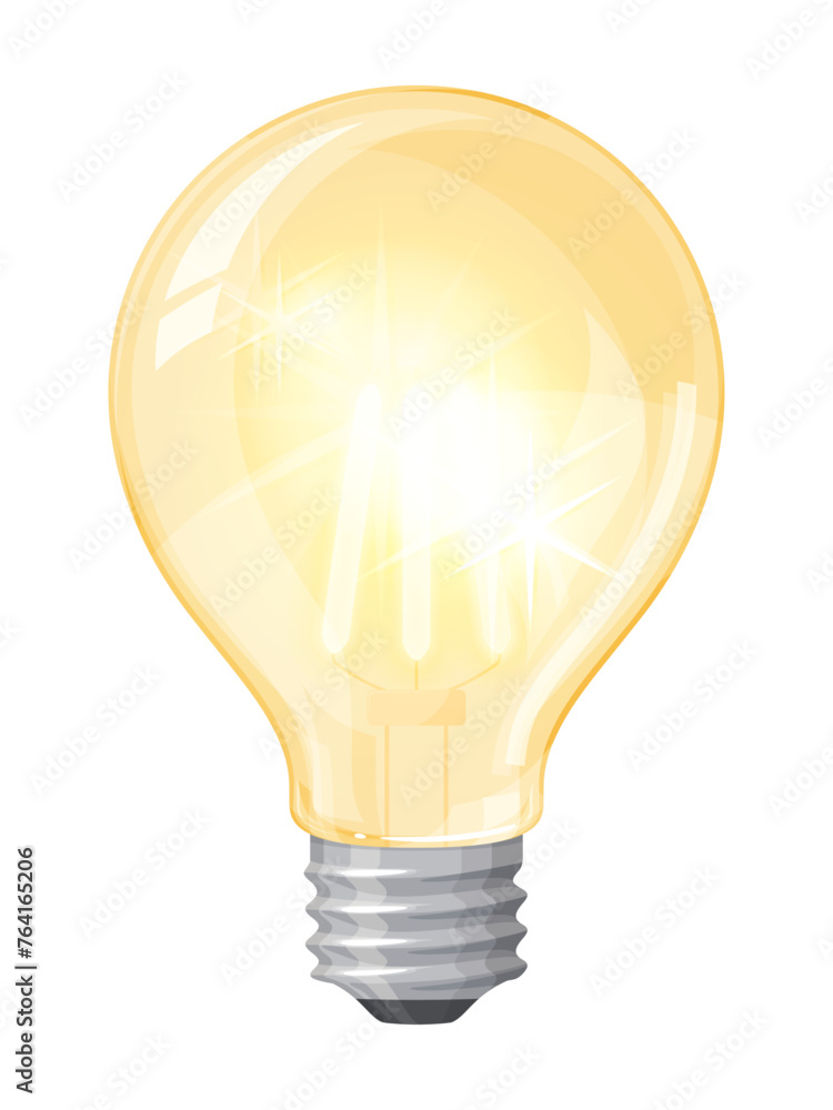リアルなLED電球のイラスト リアルなLED電球のイラスト
