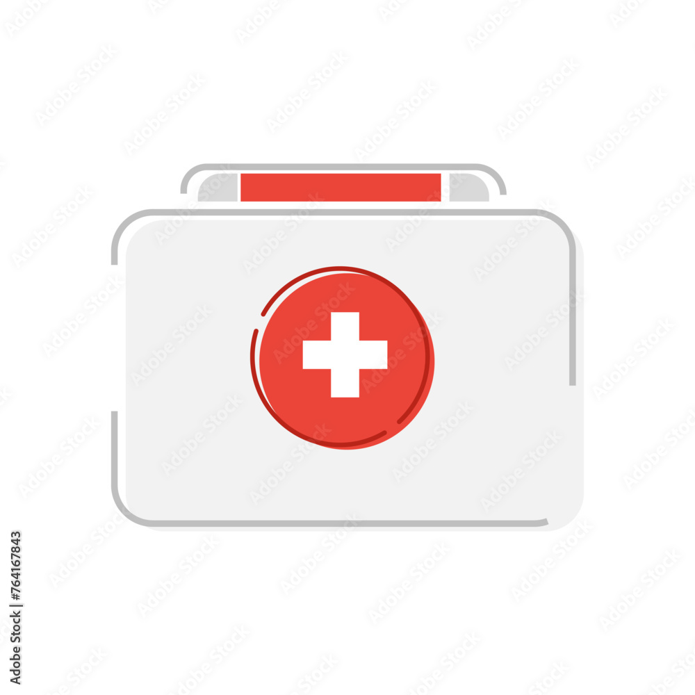 Obraz premium First aid kit icon on isolated background.