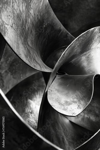 abstract geometric steel sculpture