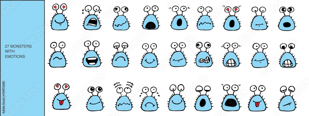 Obraz premium MONSTERS WITH EMOTIONS 