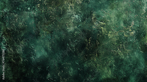 An old grunge green background  with its rough edges and imperfections  creates a sense of rawness and authenticity. Dark tolight green gradient texture. Toned rough concrete surface. Close-up.