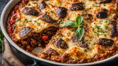 Greek moussaka dish