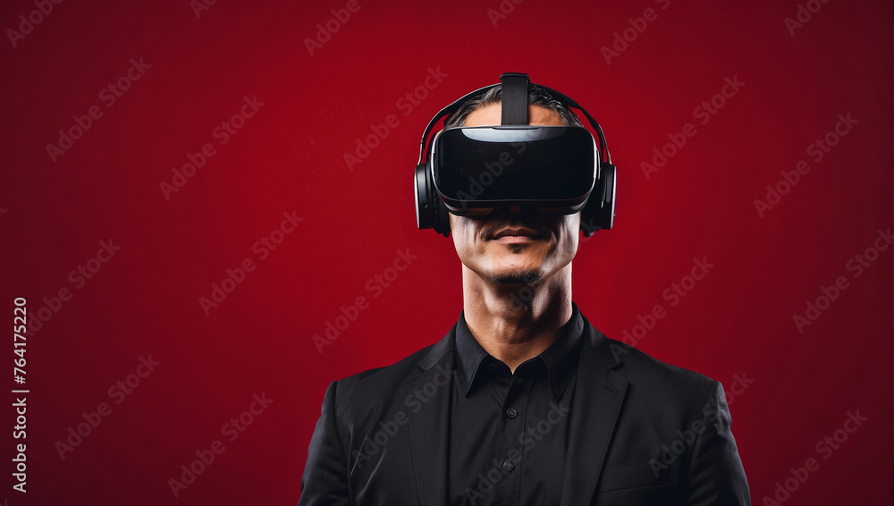 Using Vr headset, virtual Reality Using Vr headset, virtual Reality