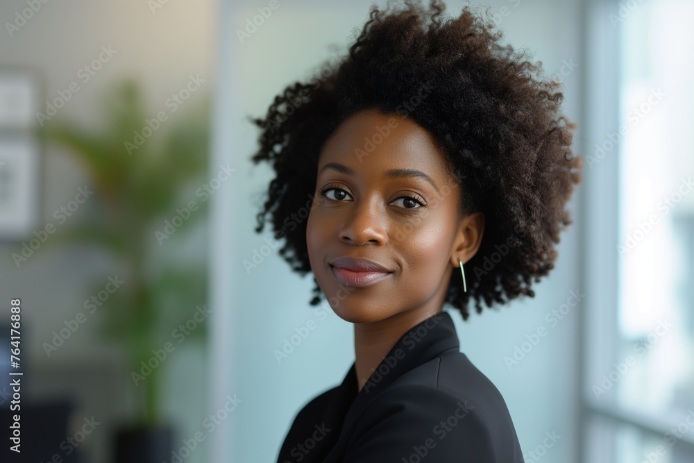 Portrait of a beautiful black business woman