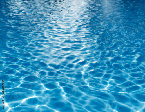 blue water in swimming pool background