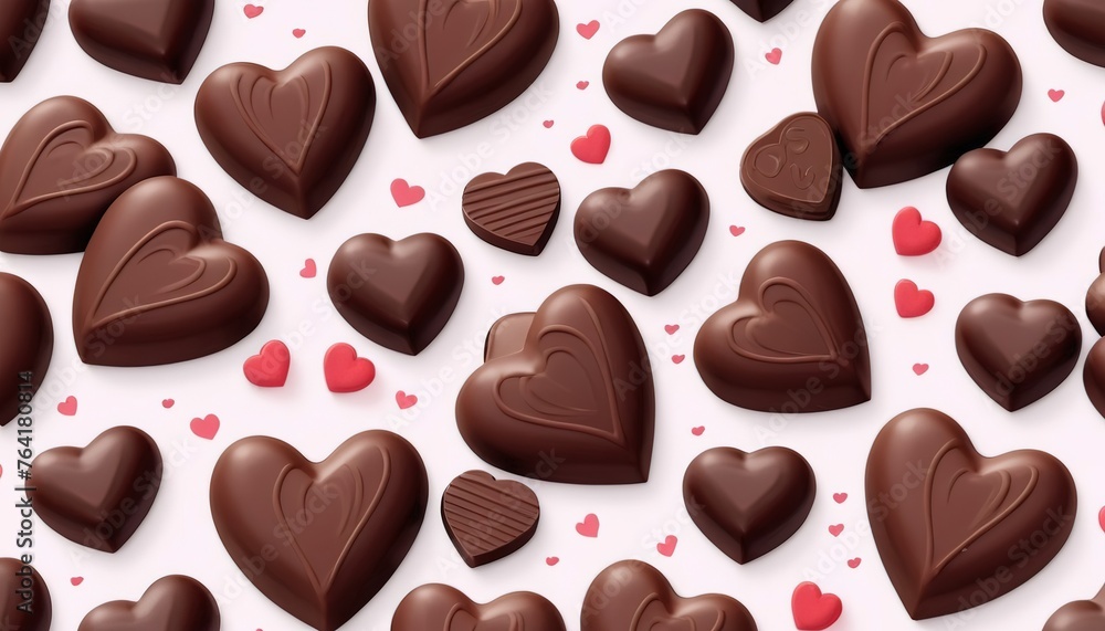 Heart Shaped Chocolate Sweet Pattern