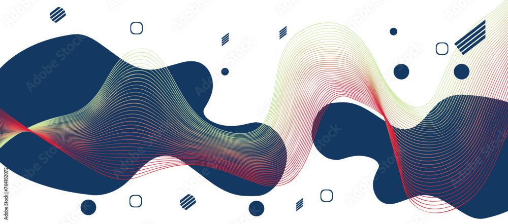 Abstract  geometric shapes background. Vector shapes