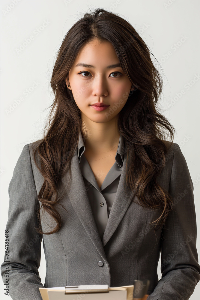 A businessman dresses formally in a suit. Ready to take on difficult tasks Half body close-up A businessman dresses formally in a suit. Ready to take on difficult tasks Half body close-up
