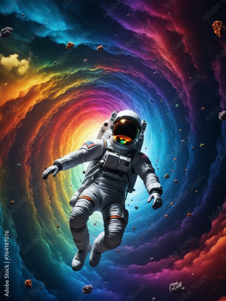 Fototapeta premium astronaut in space
