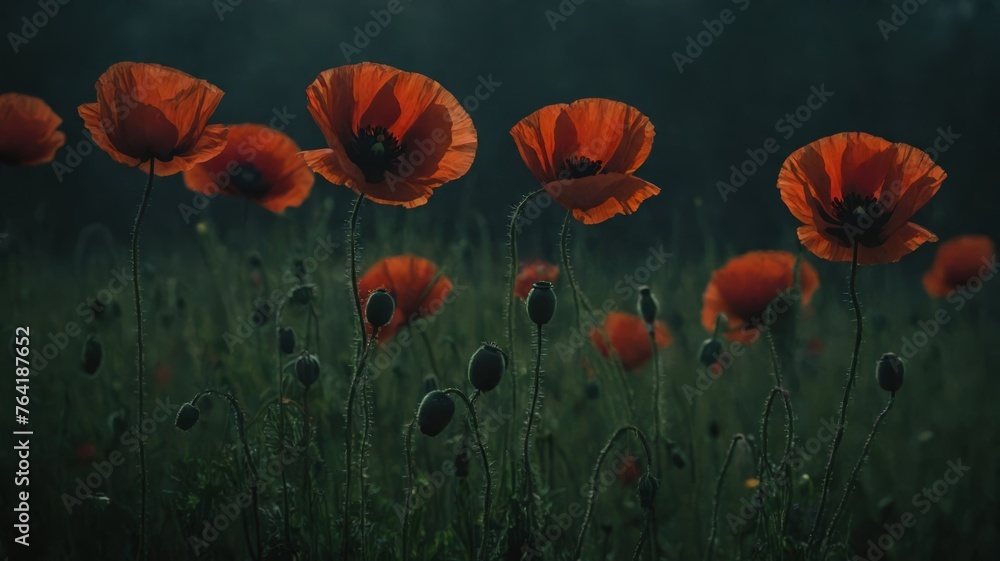 Fototapeta premium field of poppies