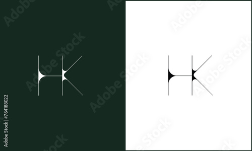 HK, KH,H , K, Abstract Letters Logo monogram © art.creater786