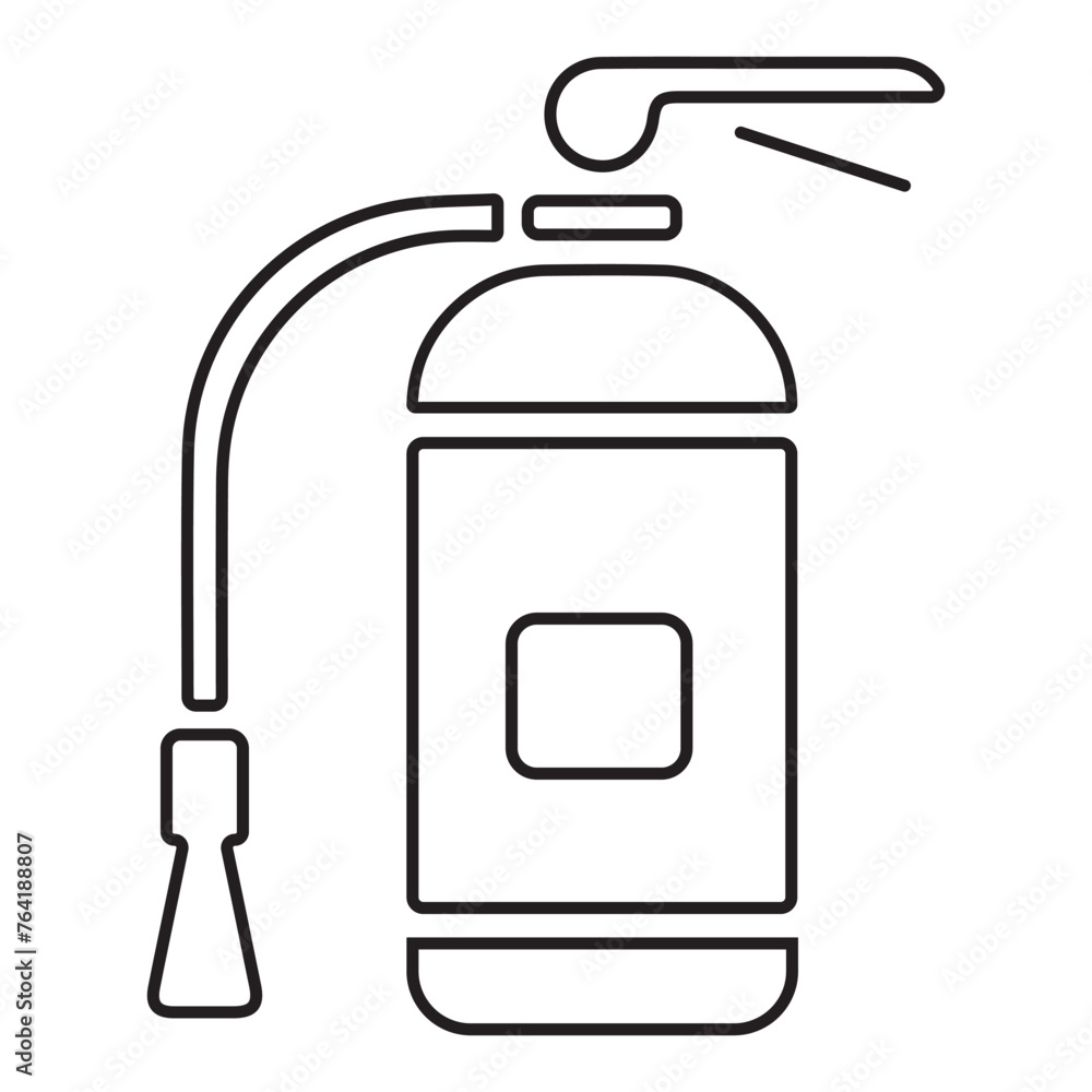 fire extinguisher icon isolated on white background, vector illustration. fire extinguisher icon isolated on white background, vector illustration.