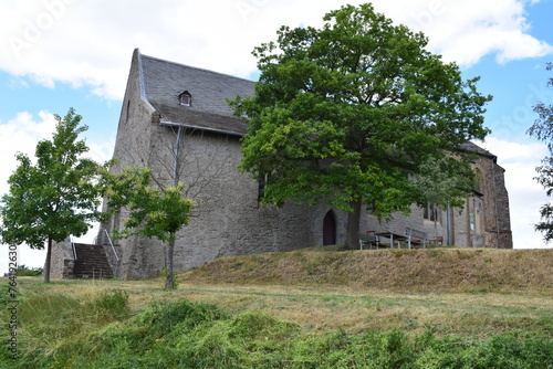 pilgrim church Bleidenberg above Mosel valley photo