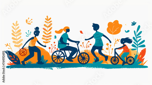 Promote ability inclusion by depicting people of diverse abilities participating in various activities such as sports, arts, or work, fostering inclusivity and equal opportunities for all individuals.