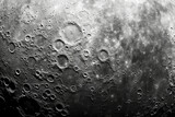 From above a view of the surface of the moon