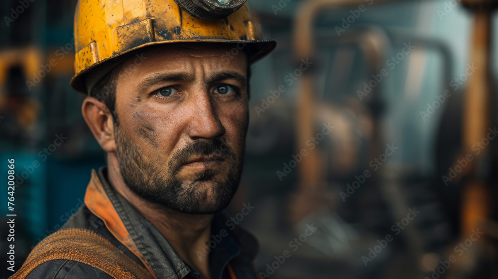 Portrait of male factory worker Portrait of male factory worker