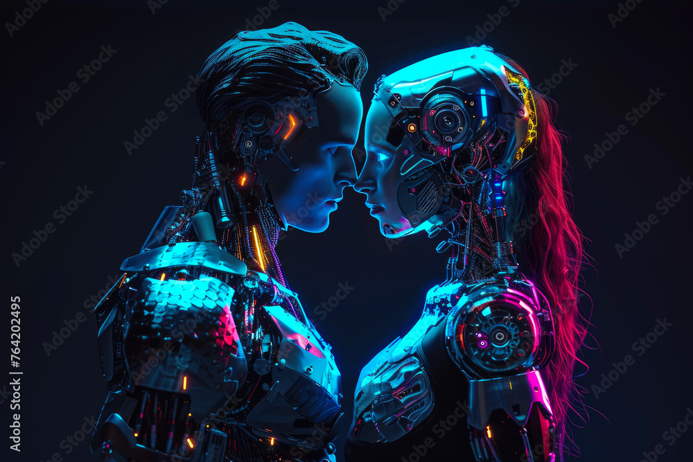 Geeky Love: Man and Robot Woman Geeky Love: Man and Robot Woman