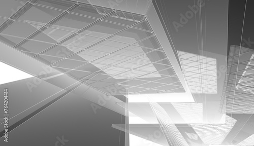 abstract architectural background 3d rendering 