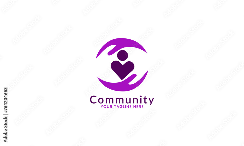 Community Logo Design Vector illustration Template Community Logo Design Vector illustration Template