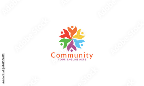 Community Logo Design Vector Template team logo