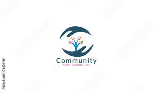Community Logo Design Vector illustration Template