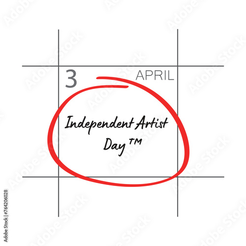 Independent Artist Day, April 03.