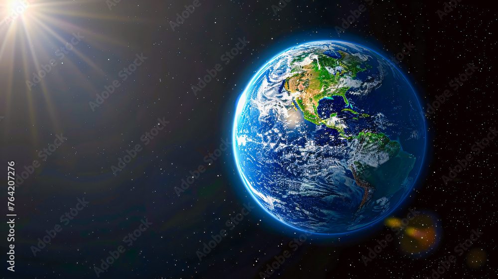 Globe of the Earth against a starry sky, symbolizing global communication and the exploration of our planet Globe of the Earth against a starry sky, symbolizing global communication and the exploration of our planet