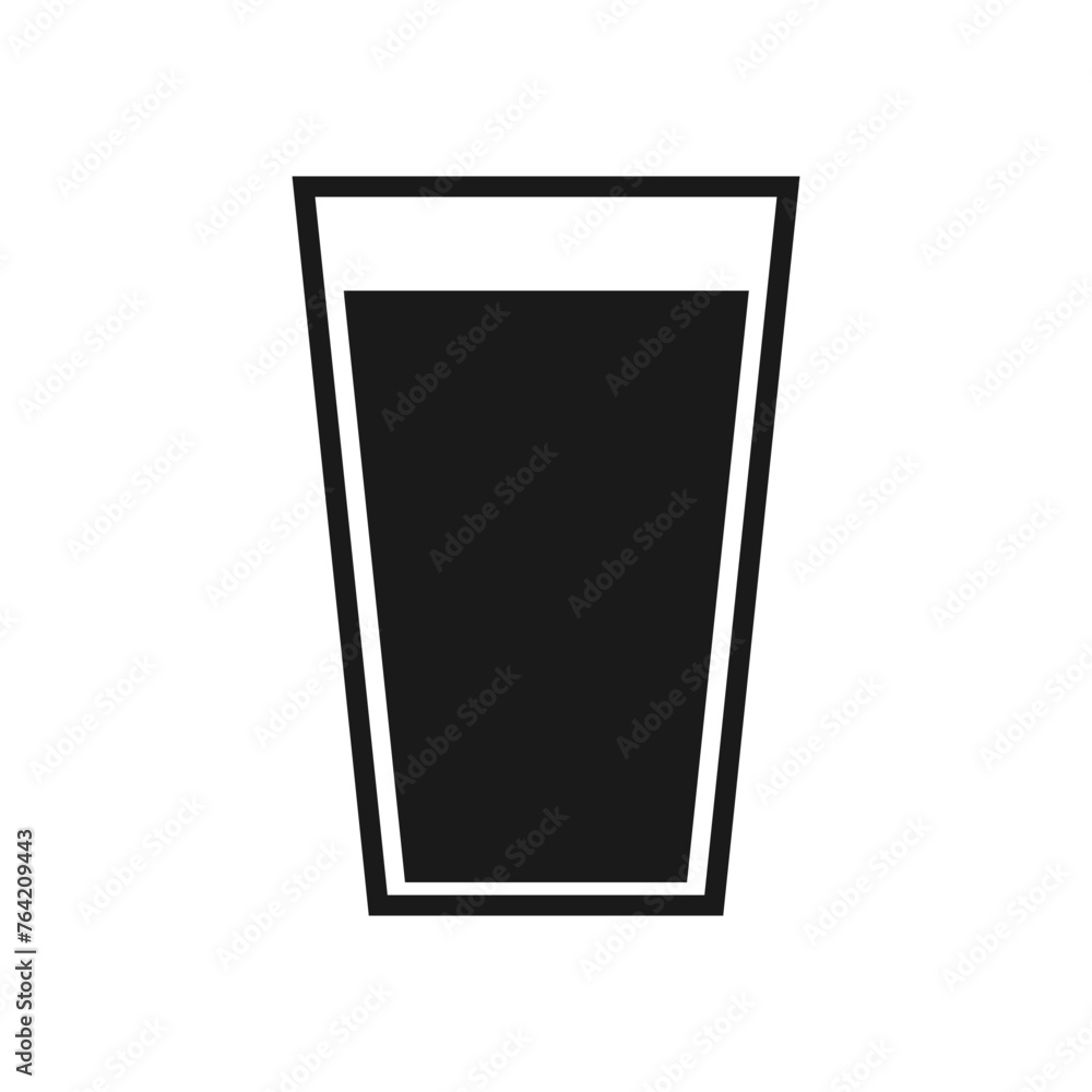 Glass of water icon, illustration Glass of water icon, illustration