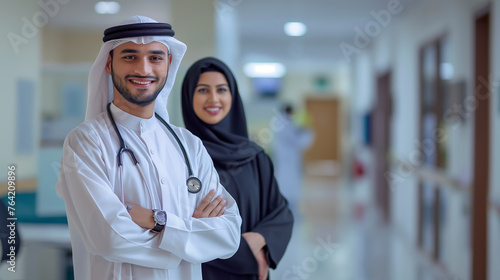 Young professional qualified skilled doctors in hospital in United Arab Emirates