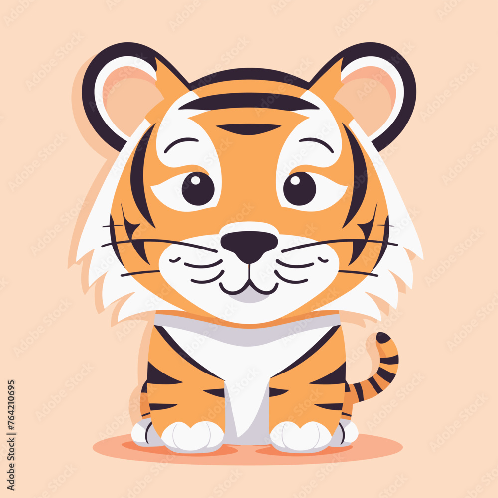 Tiger cartoon illustration vector art Tiger cartoon illustration vector art