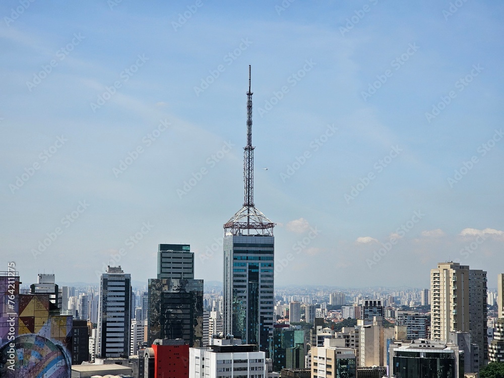 Obraz premium skyline from the top city sao paulo