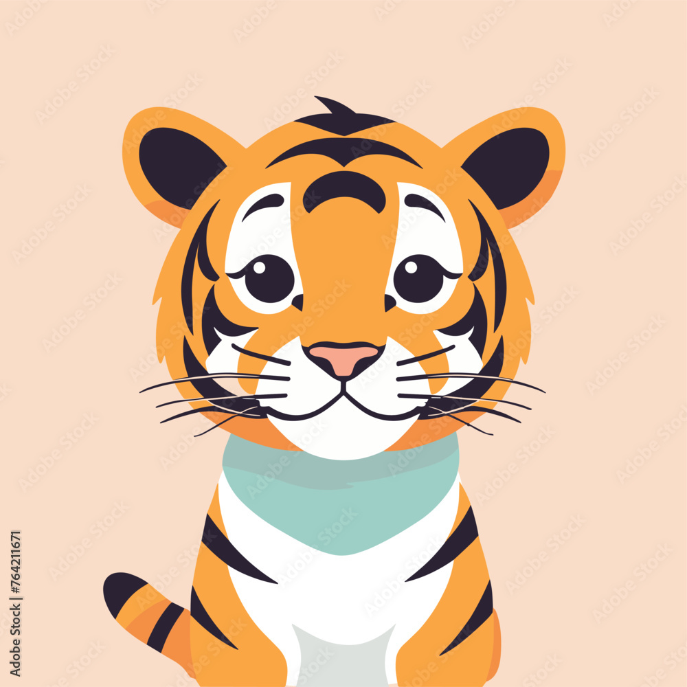 Tiger cartoon illustration vector art Tiger cartoon illustration vector art