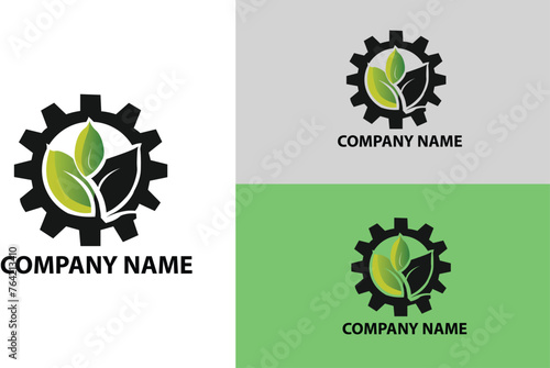 A logo melding a leaf and gear, epitomizing the company's commitment to sustainable tech and environmental solutions.






