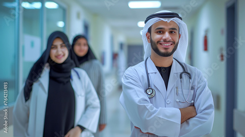 Young professional qualified skilled doctors in hospital in United Arab Emirates
