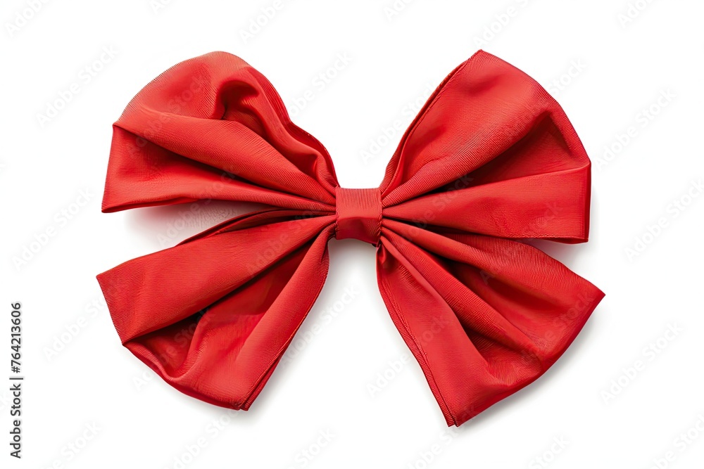 Red Bow isolated on white Red Bow isolated on white