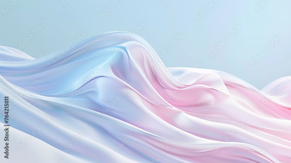 Fototapeta premium Serenity Swirls: Pastel Liquid Dance