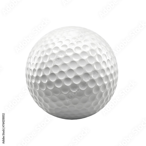 Golf ball isolated on transparent background Generative Ai