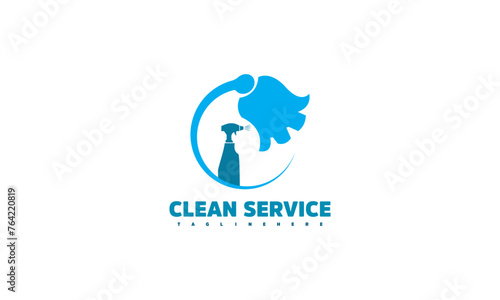 Cleaning Service Business Logo Symbol