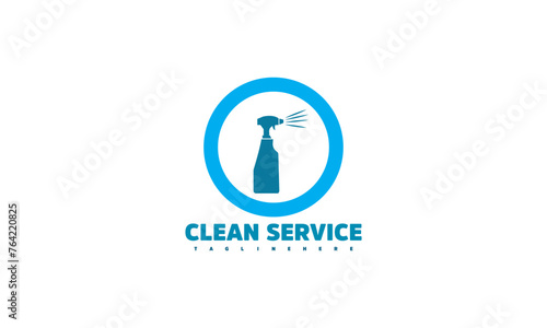 Cleaning Service Business Logo Symbol