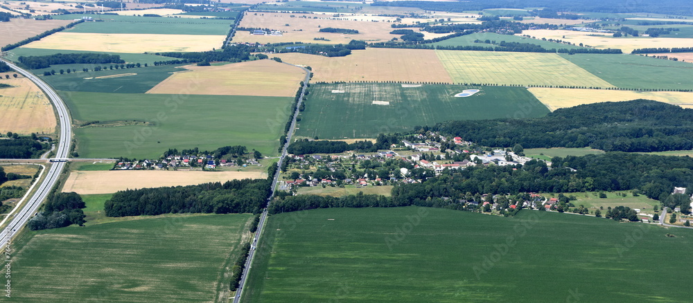 Naklejka premium Dorf Bandelin nördlich Gützkow 2018