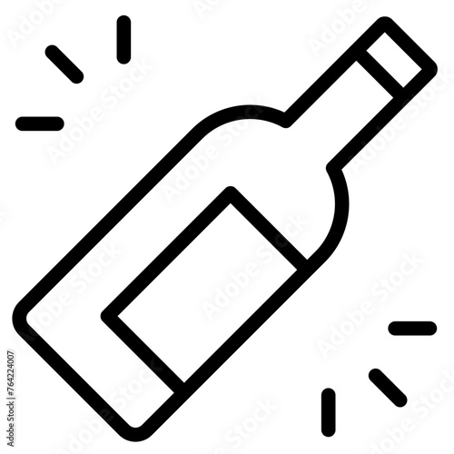 Alcoholic bottle icon