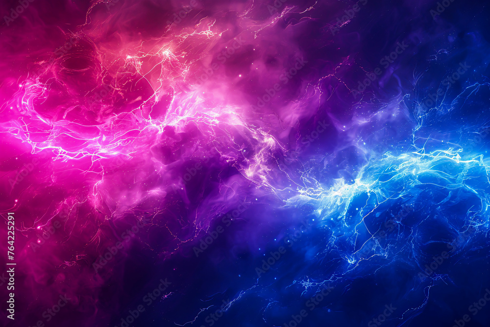 Abstract energy concept, blue lightning and electricity effect on dark background Abstract energy concept, blue lightning and electricity effect on dark background
